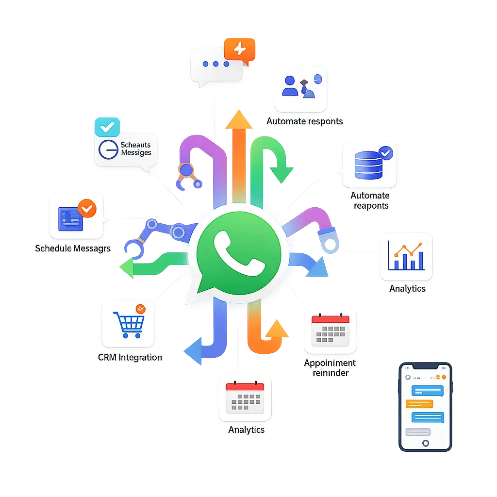 WhatsApp automation illustration